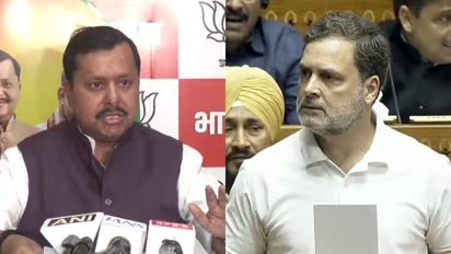 രാജ്യവിരുദ്ധ ശക്തികളുമായി രാഹുൽ ​ഗാന്ധിക്ക് ബന്ധമുണ്ടെന്ന് ബിജെപി; എല്ലാ വിദേശ ശക്തികൾക്കും കീഴടങ്ങിയ ശേഷമാണ് ബിജെപിയുടെ വാചകമടിയെന്ന് തിരിച്ചടിച്ച് കോൺ​ഗ്രസ്