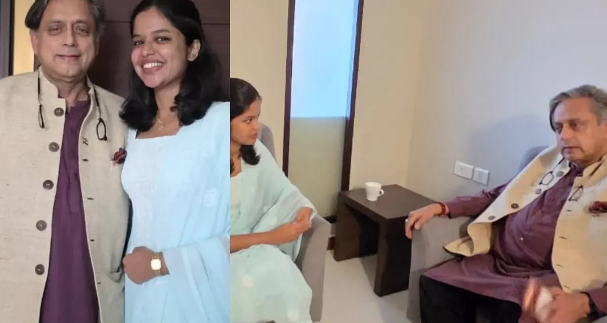 തരൂരുമായി കൂടിക്കാഴ്ച നടത്തി ദിയ; പാലായുടെ വികസനത്തിനുള്ള നിർദേശങ്ങൾ പങ്കുവെച്ച് എംപി