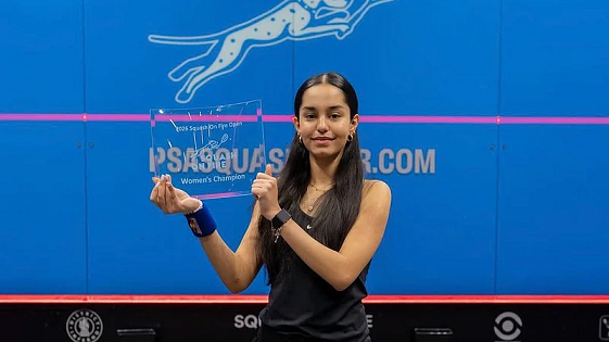 ഇന്ത്യയുടെ അഭിമാനം: അനാഹത് സിംഗിന് സ്ക്വാഷ് ഓൺ ഫയർ ഓപ്പൺ കിരീടം