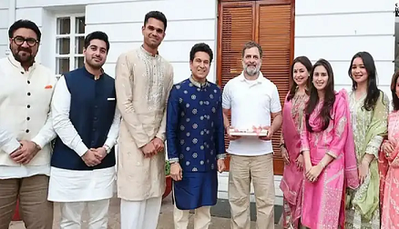 രാഹുല്‍ഗാന്ധിക്കൊപ്പമുള്ള ചിത്രം ഡിലീറ്റ് ചെയ്തു’; സച്ചിന്റെ പോസ്റ്റില്‍ വിവാദം