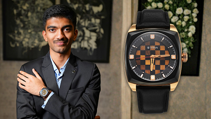 ലോക ചെസ് ചാമ്പ്യൻ ഗുകേഷിന് ‘ടൈറ്റൻ ഓഫ് ദി ഇയർ 2026’ ബഹുമതിയും ലിമിറ്റഡ് എഡിഷൻ വാച്ചും സമ്മാനിച്ചു