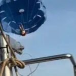 പാ​രാ​സെ​യി​ലിം​ഗി​നി​ടെ അ​പ​ക​ടം; വി​നോ​ദ​സ​ഞ്ചാ​രി ക​ട​ലി​ൽ വീ​ണു