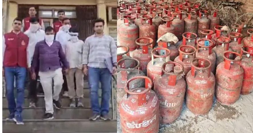 ഗ്യാ​സ് സി​ലി​ണ്ട​ർ ക​ള്ള​ക്ക​ട​ത്ത്: ഡ​ൽ​ഹി​യി​ൽ ഡെ​ലി​വ​റി ഏ​ജ​ന്‍റു​മാ​ർ ഉ​ൾ​പ്പെ​ട്ട വ​ൻ സം​ഘം പി​ടി​യി​ൽ