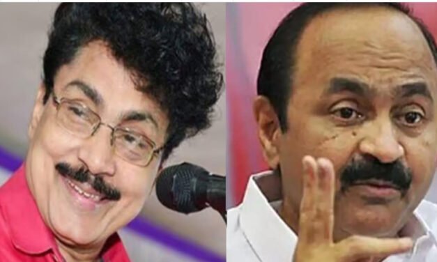 തെ​ര​ഞ്ഞെ​ടു​പ്പ് യോ​ഗ​ത്തി​ൽ പ​ര​സ്പ​രം പു​ക​ഴ്ത്തി വി.​ഡി. സ​തീ​ശ​നും പി.​കെ. ശ​ശി​യും