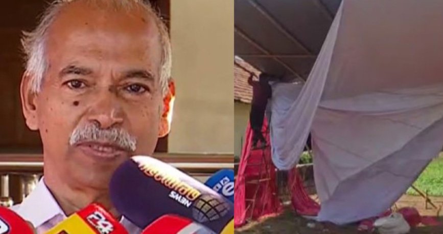 സ്ഥ​ലം ഉ​ട​മ​യെ സി​പി​എ​മ്മു​കാ​ര്‍ ഭീ​ഷ​ണി​പ്പെ​ടു​ത്തി; വി. ​കു​ഞ്ഞി​കൃ​ഷ്ണ​ന്‍റെ തെ​ര​ഞ്ഞെ​ടു​പ്പ് ക​മ്മി​റ്റി ഓ​ഫീ​സ് പൊ​ളി​ച്ചു