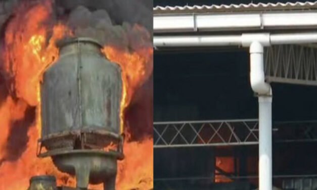 എ​ട​യാ​ർ വ്യ​വ​സാ​യ​മേ​ഖ​ല​യി​ൽ വ​ൻ തീ​പി​ടി​ത്തം; ഒ​രാ​ൾ​ക്ക് ദാ​രു​ണാ​ന്ത്യം