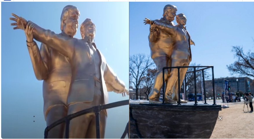 ട്രം​പും എ​പ്‌​സ്റ്റീ​നും ടൈ​റ്റാ​നി​ക് മോ​ഡ​ലു​ക​ൾ; വാ​ഷിം​ഗ്ട​ൺ ഡി​സി​യി​ൽ വി​വാ​ദ പ്ര​തി​മ