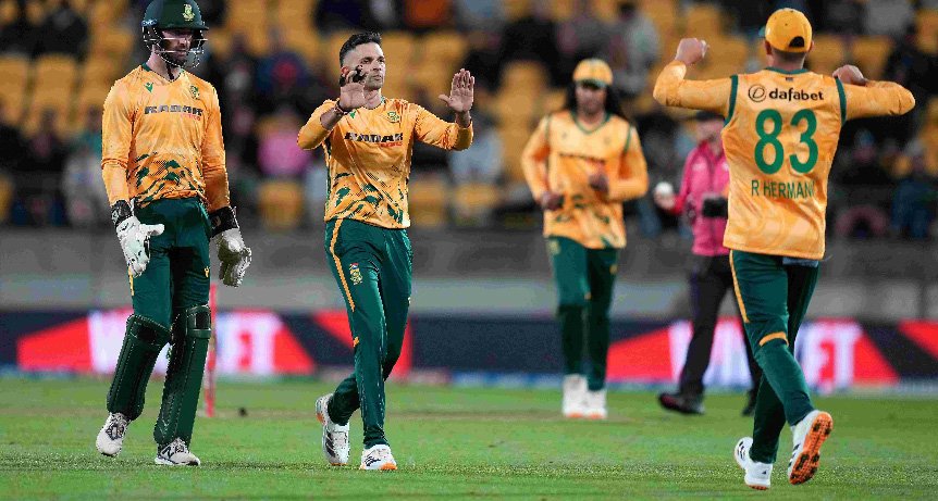 ന്യൂ​സി​ല​ൻ​ഡി​നെ​തി​രാ​യ നാ​ലാം ടി20; ​ദ​ക്ഷി​ണാ​ഫ്രി​ക്ക​യ്ക്ക് ആ​വേ​ശ ജ​യം