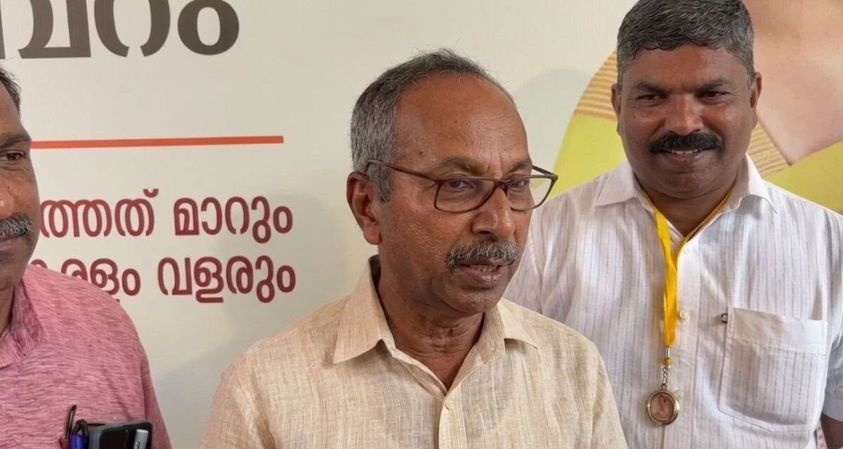 കെപിസിസി പ്രസിഡന്‍റ് സണ്ണി ജോസഫിന്‍റെ സഹോദരന്‍ ബിജെപി വേദിയില്‍