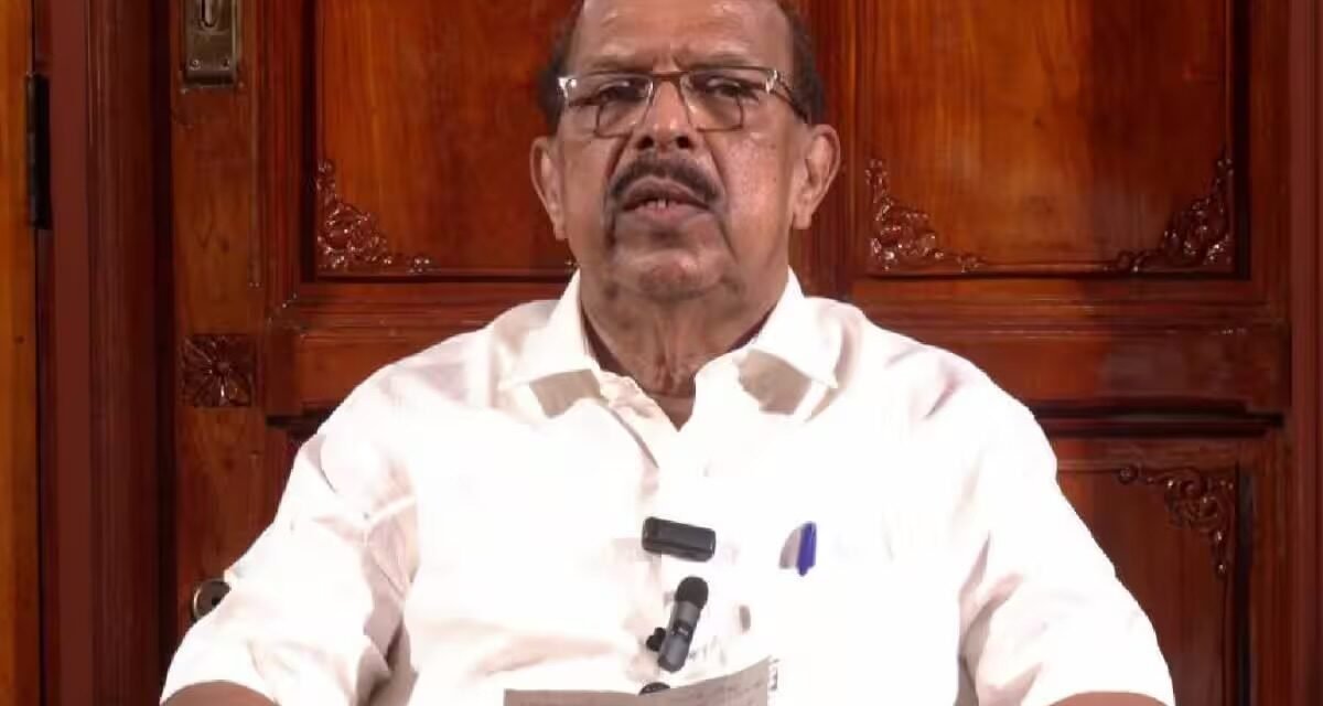 സ്വതന്ത്രനായ തന്നെ നേരിടാൻ ഇത്ര വലിയ കോലാഹലം ആവശ്യമുണ്ടോയെന്ന ചോദ്യം സമൂഹമാദ്ധ്യമത്തില്‍ പങ്കുവച്ച്‌ മുൻ മന്ത്രി ജി.സുധാകരൻ