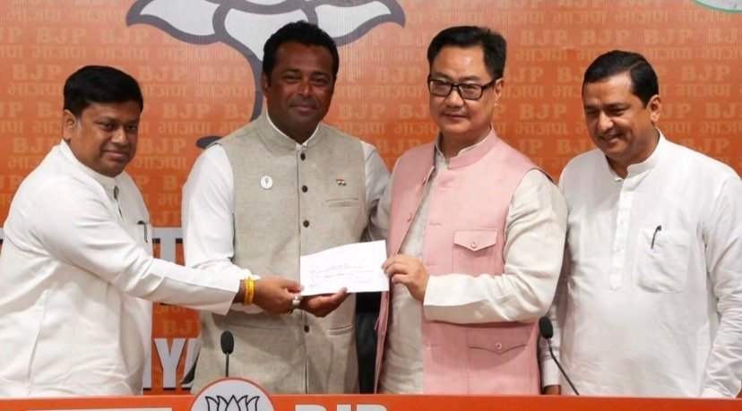 ടെന്നീസ് താരമായിരുന്ന ലിയാണ്ടർ പേസ് ബിജെപിയിൽ ചേർന്നു