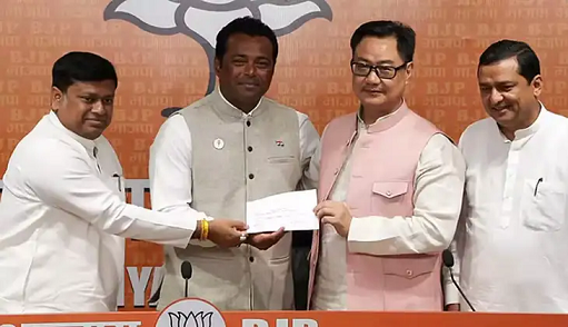 ഇന്ത്യൻ ടെന്നീസ് ഇതിഹാസം ലിയാൻഡർ പേസ് ബിജെപിയിൽ ചേർന്നു