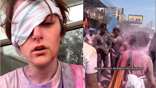 ഹോളിക്കിടെ ഓസ്ട്രിയൻ യുവതിയുടെ കണ്ണിൽ കല്ലെറിഞ്ഞു; വൃന്ദാവനത്തിൽ വിദേശിക്ക് നേരെ ആക്രമണം