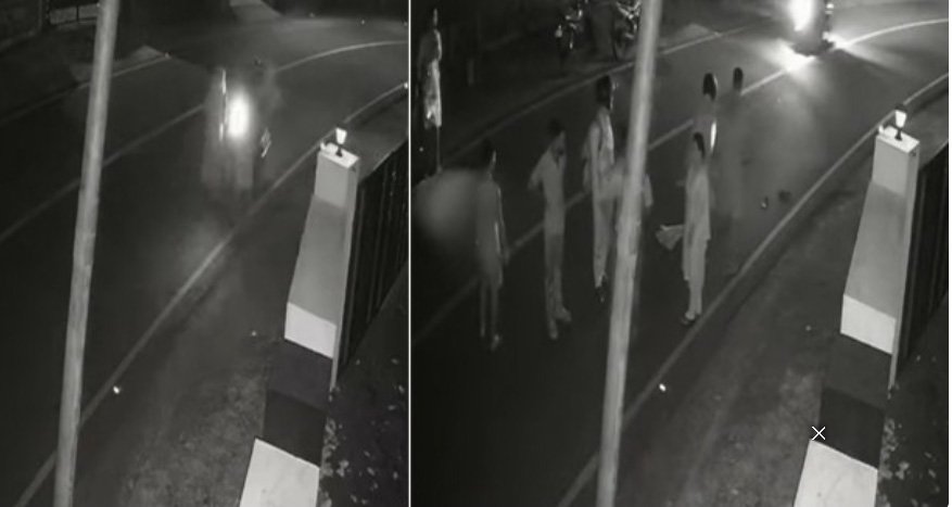 പ്ര​ഭാ​ത സ​വാ​രി​ക്കി​ടെ വ​യോ​ധി​ക​രെ ഇ​ടി​ച്ചി​ട്ടു, ബൈ​ക്ക് യാ​ത്രി​ക​ൻ നി​ർ​ത്താ​തെ പോ​യി