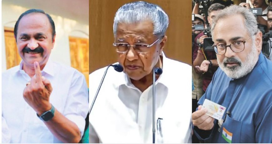 അ​വ​കാ​ശ​വാ​ദ​വു​മാ​യി മു​ന്ന​ണി​ക​ൾ; ഭ​ര​ണ​ത്തു​ട​ർ​ച്ച​യെ​ന്ന് എൽ‌ഡിഎഫ്; 100 പ്ല​സ് എ​ന്നു യു​ഡി​എ​ഫ്; തൂ​ക്കുസ​ഭ​യെ​ന്ന് ബി​ജെ​പി