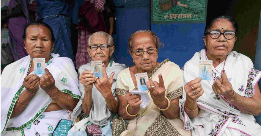 ആസാമിൽ 39 ശതമാനവും പുതുച്ചേരിയിൽ 37 ശതമാനവും പോളിംഗ്, വോട്ടെടുപ്പ് പുരോഗമിക്കുന്നു