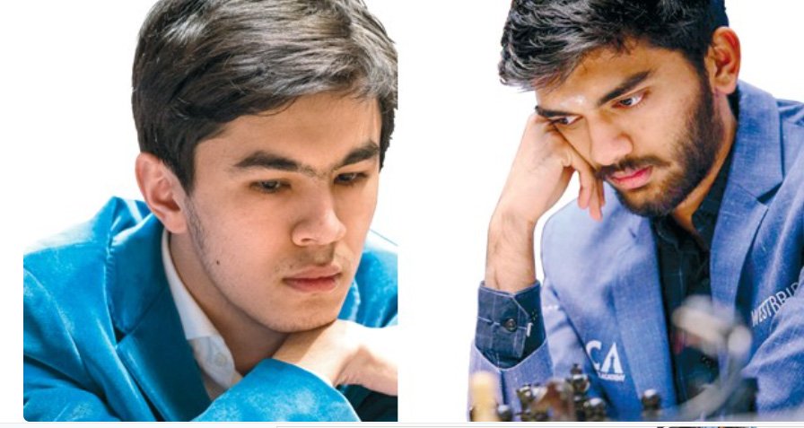 ലോ​​ക ചെ​​സ് ചാ​​മ്പ്യ​​ന്‍​ഷി​​പ്പി​​ല്‍ ഡി. ​​ഗു​​കേ​​ഷ് x ജാ​​വോ​​ഖി​​ര്‍ സിൻഡറോവ് പോ​​രാ​​ട്ടം