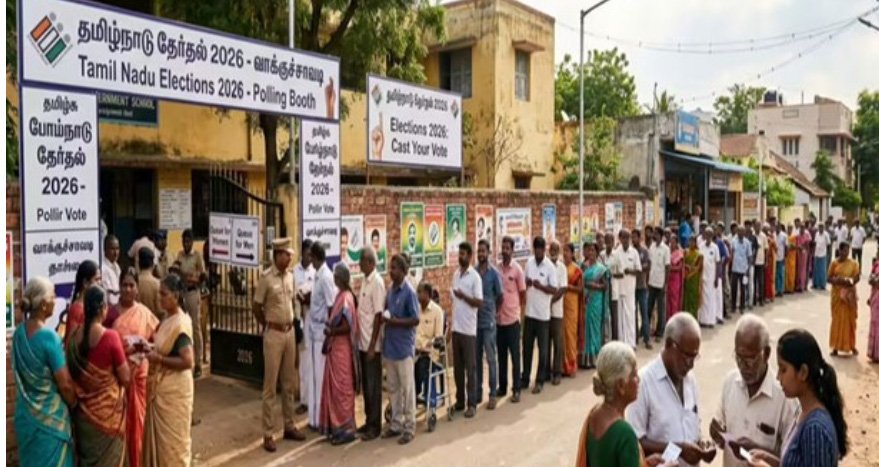 ത​മി​ഴ്നാ​ട്, ബം​ഗാ​ൾ തെ​ര​ഞ്ഞെ​ടു​പ്പ്; ആ​ദ്യ മ​ണി​ക്കൂ​റു​ക​ളി​ൽ മി​ക​ച്ച പോ​ളിം​ഗ്