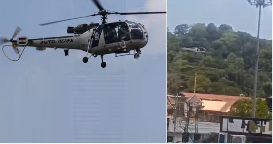 ശബരിമല സന്നിധാനത്തിന് മുകളിലൂടെ താഴ്ന്ന് പറന്ന് ഹെലികോപ്ടര്‍; അന്വേഷണത്തിന് നിര്‍ദേശം