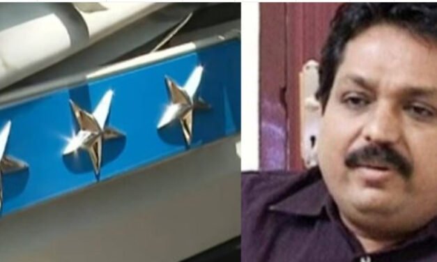 സ്വ​കാ​ര്യ കാ​റി​ല്‍ ന​ക്ഷ​ത്ര മു​ദ്ര; ടോ​മി​ന്‍ ത​ച്ച​ങ്ക​രി​ക്കെ​തി​രെ അ​ന്വേ​ഷ​ണ​ത്തി​ന് ഉ​ത്ത​ര​വി​ട്ട് ഡി​ജി​പി