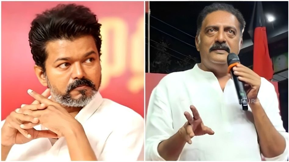 നടന്മാരെ വിശ്വസിച്ച് രാജ്യം ഏൽപ്പിക്കാനാവില്ല; വിജയിയുടെ രാഷ്ട്രീയ പ്രവേശനത്തെ പരിഹസിച്ച് പ്രകാശ് രാജ്