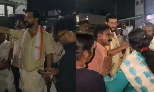 പാലക്കാട്ടെ യുഡിഎഫ് സ്ഥാനാര്‍ഥി രമേഷ് പിഷാരടിയെ തടഞ്ഞ് ബിജെപി പ്രവര്‍ത്തകര്‍; ഇത്തരം ഭീഷണികള്‍ ജനങ്ങള്‍ വിലയിരുത്തട്ടെയെന്ന് പിഷാരടി