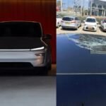 റോക്കറ്റ് വീണിട്ടും തകർന്നില്ല, മസ്‌കിന് നന്ദി; ടെസ്‌ലയുടെ സുരക്ഷയ്ക്ക് കൈയടിച്ച് സോഷ്യൽ മീഡിയ