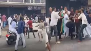 കാമുകന്‍റെ സുഹൃത്തുക്കളും പെണ്‍കുട്ടിയുടെ ബന്ധുക്കളും തമ്മില്‍ താമരശ്ശേരി കോടതിക്ക് മുന്നില്‍ കൂട്ടത്തല്ല്