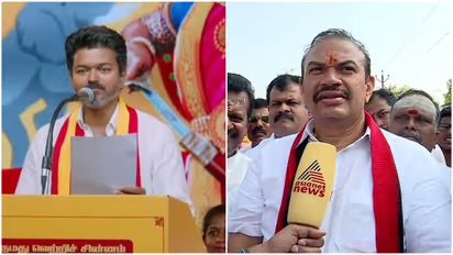 വിജയ് ക്രിസ്ത്യാനിയാണോ? ക്രിസ്ത്യാനികൾ ഉപദ്രവിക്കപ്പെട്ടപ്പോൾ പ്രതികരിച്ചോ?; ബിജെപിയുടെ ബി ടീം മാത്രമാണ് വിജയ് എന്ന് ഡിഎംകെ