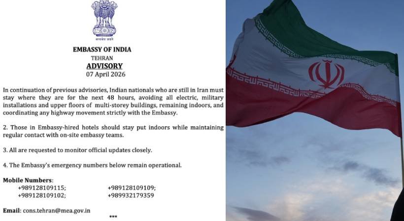 പശ്ചിമേഷ്യൻ സംഘർഷം: ഇറാനിലെ ഇന്ത്യൻ പൗരന്മാർക്ക് മുന്നറിയിപ്പ് നൽകി ഇന്ത്യൻ എംബസി