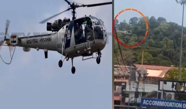 ശബരിമല സന്നിധാനത്തിന് മുകളിലൂടെ കോസ്റ്റ് ഗാർഡ് ഹെലികോപ്റ്റർ പറന്നു ; കേസെടുത്ത് പമ്പ പൊലീസ്