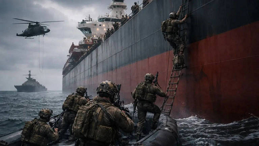 യുദ്ധകാലത്ത് ഉപരോധം നിയമവിരുദ്ധമല്ല: ‘ടുസ്ക’ കപ്പലിന് നേരെയുള്ള ആക്രമണത്തിൽ നിയമവശം വ്യക്തമാക്കി വിദഗ്ധർ