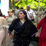 വനിതാ സംവരണ ബിൽ പരാജയപ്പെട്ടു; രാഹുൽ ഗാന്ധിയുടെ വസതിയിലേക്ക് ബിജെപി മാർച്ച്