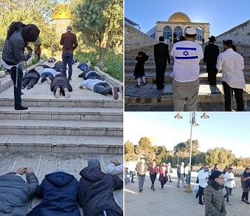 അധിനിവേശ ജറുസലേമിലെ അൽ അഖ്സ മസ്ജിദിൽ ഇസ്രായേല്‍ കുടിയേറ്റക്കാരുടെ അതിക്രമം