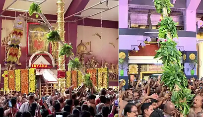 തൃശൂര്‍ പൂരം കൊടിയേറി, തിരുവമ്പാടിയിലും പാറമേക്കാവിലും കൊടിയേറ്റം