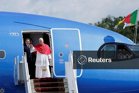 ലെയോ പതിനാലാമൻ മാർപാപ്പ കാമറൂണിലേക്ക് : ആഫ്രിക്കൻ പര്യടനത്തിന്റെ രണ്ടാം ഘട്ടത്തിന് തുടക്കം