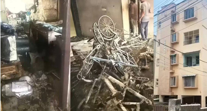 നാ​ലു​നി​ല കെ​ട്ടി​ട​ത്തി​ൽ തീ​പി​ടി​ത്തം; ഒ​രു കു​ടും​ബ​ത്തി​ലെ മൂ​ന്ന് പേ​ർ മ​രി​ച്ചു