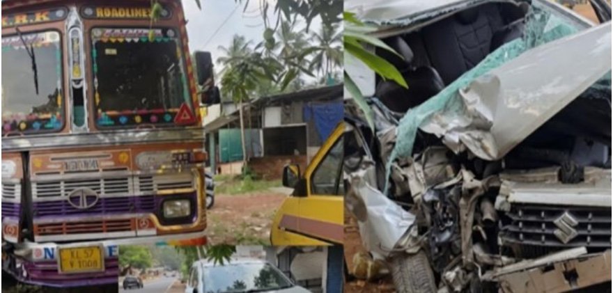 കൊ​ടു​വ​ള്ളി​യി​ൽ വാ​ഹ​നാ​പ​ക​ടം; ഏ​ഴ് പേ​ർ​ക്ക് പ​രി​ക്ക്