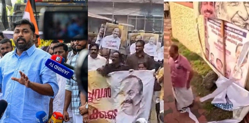 വി ഡി സതീശൻ അനുകൂല പ്രകടനം; ഉമ്മൻചാണ്ടിയെ തൊട്ടാൽ പൊറുക്കില്ല, എങ്ങനെ നേരിടണമെന്ന് അറിയാമെന്ന് യൂത്ത് കോൺഗ്രസ് മുന്നറിയിപ്പ്