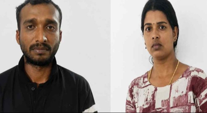 മോ​ഷ്ടി​ച്ച സ്വ​ർ​ണാ​ഭ​ര​ണ​ങ്ങ​ളു​മാ​യി ക​ന്യാ​കു​മാ​രി​യി​ലേ​ക്ക്; യു​വ​തി​യും ആ​ൺ​സു​ഹൃ​ത്തും പി​ടി​യി​ൽ