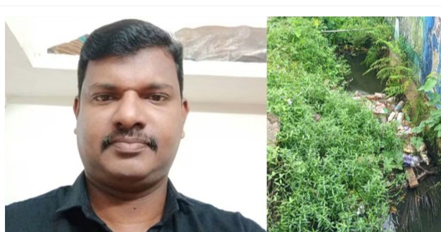 ആ​ല​പ്പു​ഴ​യി​ൽ മൂ​ടി​യി​ല്ലാ​ത്ത ഓ​ട​യി​ൽ​വീ​ണ് യു​വാ​വ് മ​രി​ച്ചു