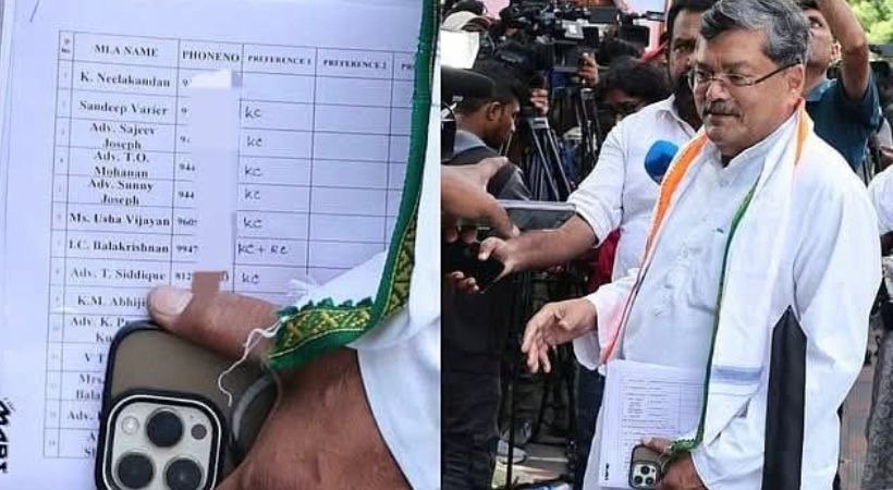 മുഖ്യമന്ത്രി ചര്‍ച്ച; സണ്ണി ജോസഫിന്റെ പിന്തുണ കെ സി വേണുഗോപാലിന്; എഐസിസി നിരീക്ഷകരുടെ പട്ടിക പുറത്ത്