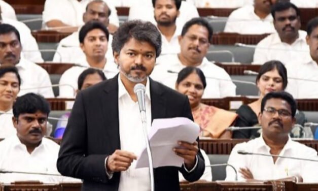 വി​ശ്വാ​സം നേ​ടി വി​ജ​യ് സ​ർ​ക്കാ​ർ; 144 അം​ഗ​ങ്ങ​ളു​ടെ പി​ന്തു​ണ