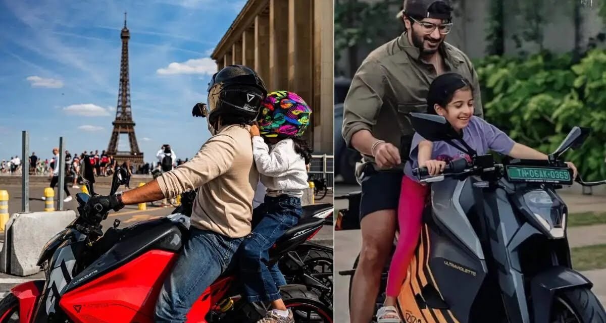 മനോഹരമായ സമ്മാനം; പിറന്നാൾ ദിനത്തിൽ മകൾക്കൊപ്പം പാരിസിലൂടെ ബൈക്കിൽ കറങ്ങി ദുൽഖർ