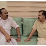 വിഡി സതീശൻ രമേശ് ചെന്നിത്തലയുടെ വീട്ടിൽ; ചെന്നിത്തല തന്റെ നേതാവെന്ന് സതീശൻ, മന്ത്രി സ്ഥാനം പാർട്ടി തീരുമാനിക്കുമെന്ന് ചെന്നിത്തല