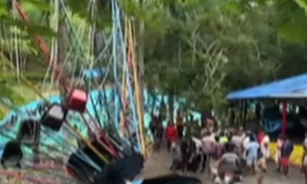 തിരുവനന്തപുരത്ത് അമ്യൂസ്‌മെന്റ് പാര്‍ക്കിലെ ആകാശത്തൊട്ടില്‍ പൊട്ടിവീണു; നിരവധിപേര്‍ക്ക് പരിക്ക്