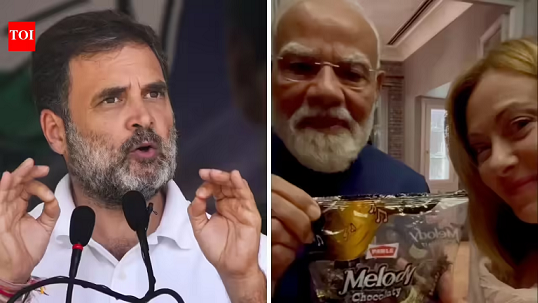 പ്രധാനമന്ത്രി ഇറ്റലിയിൽ മിഠായി വിതരണം ചെയ്യുന്ന തിരക്കിൽ: വിമർശിച്ച് രാഹുൽ ഗാന്ധി