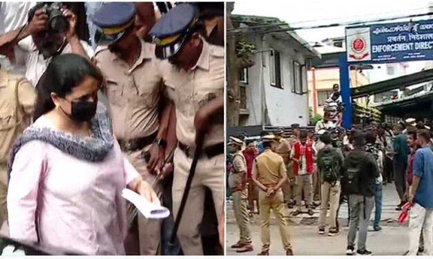 ചോദ്യമുനയില്‍ വീണ; അഞ്ചു മണിക്കൂര്‍ പിന്നിട്ട് ഇഡിയുടെ ചോദ്യം ചെയ്യല്‍