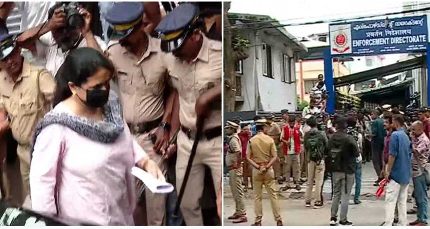 ചോദ്യമുനയില്‍ വീണ; അഞ്ചു മണിക്കൂര്‍ പിന്നിട്ട് ഇഡിയുടെ ചോദ്യം ചെയ്യല്‍