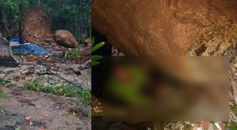 തിരുവനന്തപുരത്ത് ഇളകിവീണ പാറയ്ക്കടിയിൽ കുടുങ്ങി വയോധിക; രക്ഷാപ്രവർത്തനം വിജയം